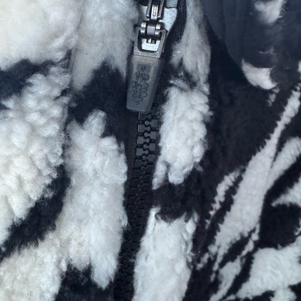 NWOT FP Movement Hit the Slopes Salopette Fleece Overalls Houndstooth Combo - Picture 9 of 11